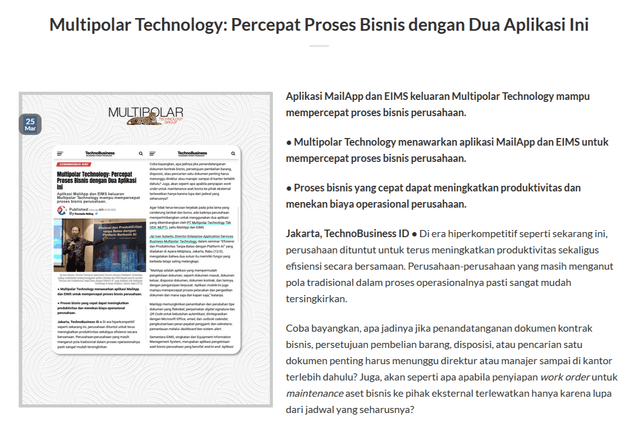 PT. Multipolar Technology Tbk Certificate 1