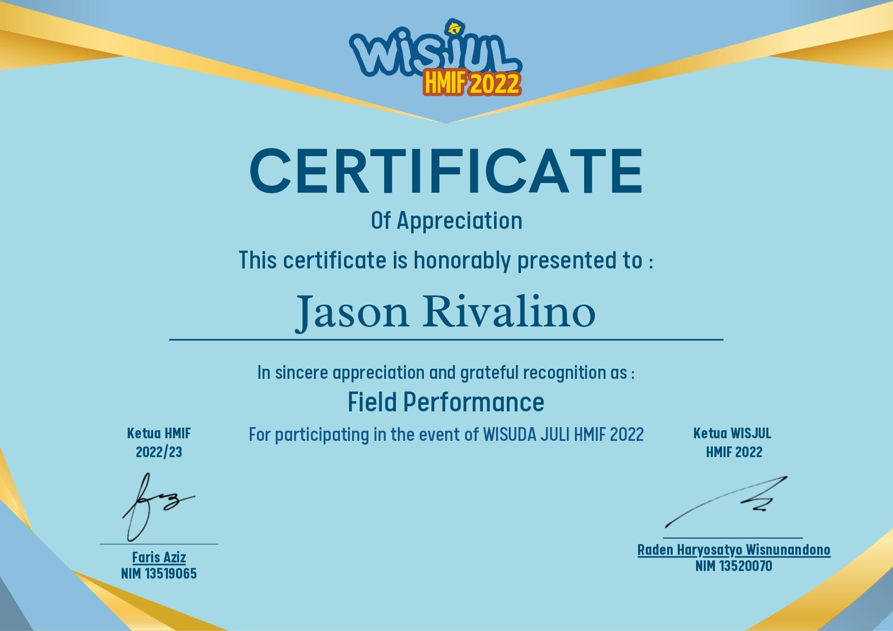 Field Performance Staff